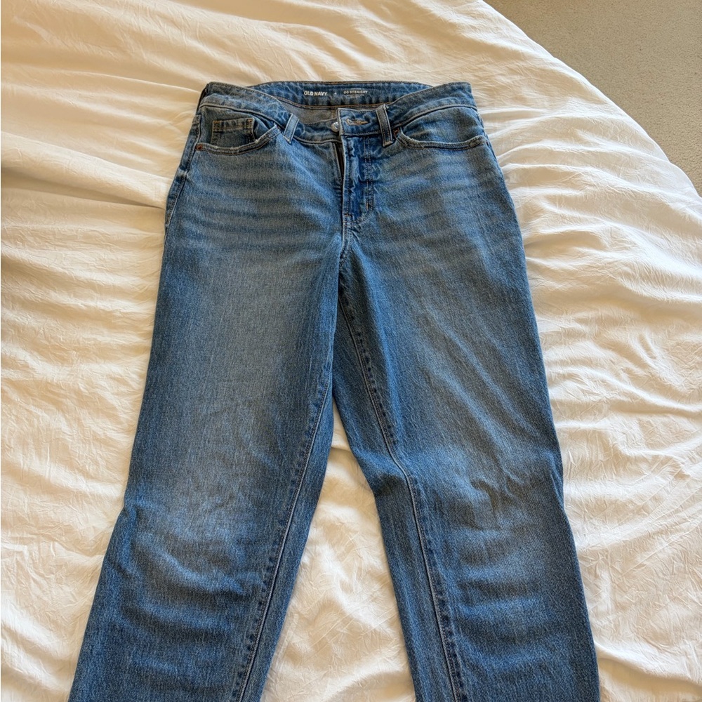 Old Navy Light Blue Straight Leg Jeans